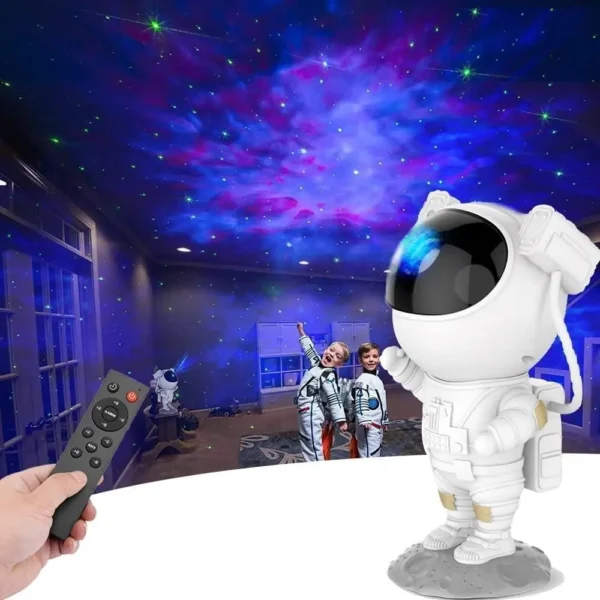 Astronaut Galaxy Projector - 360 Magnetic Head Rotation, Remote Control - Image 2