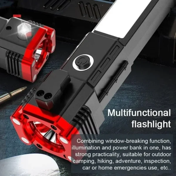 Portable Rechargeable Torch LED Flashlight - Image 5