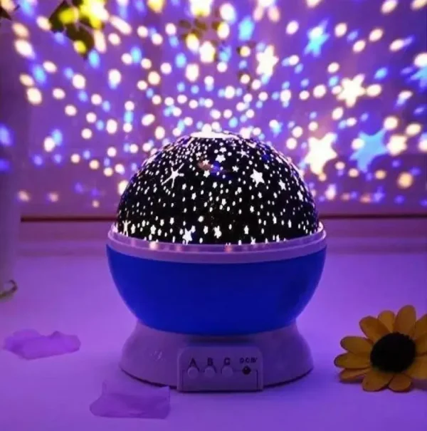 Moon Night Light Projector & 360° Rotating Star – Multi-Color LED Lamp for Home & Kids Room