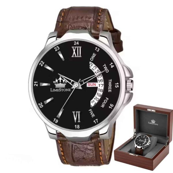 Limestone Men's Attractive Alloy Analog Watch | Casual Water Resistant Timepiece